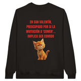 Sudadera Unisex Estampado de Gato "San Miaulentín" Michilandia | La tienda online de los fans de gatos