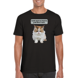 Camiseta unisex estampado de gato "Michi dormilón" Gelato