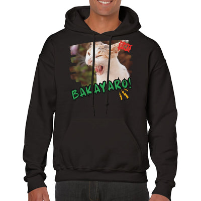 Sudadera con Capucha Unisex Estampado de Gato 