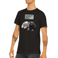 Camiseta unisex estampado de gato "Michis relajados" Gelato