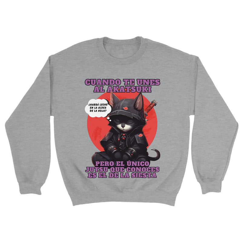 Sudadera unisex estampado de gato "Siesta No Jutsu" Michilandia | La tienda online de los amantes de gatos