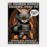 Lienzo de gato "Siesta de la Justicia" Michilandia | La tienda online de los fans de gatos