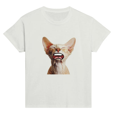 Camiseta Junior Unisex Estampado de Gato 