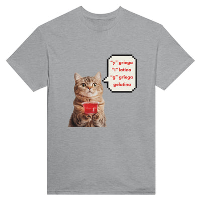 Camiseta Unisex Estampado de Gato "Gelatina" Michilandia