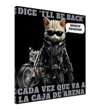 Lienzo de gato "I'll Be Back" Michilandia | La tienda online de los amantes de gatos