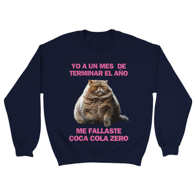 Sudadera Unisex Estampado de Gato "Desilusión Anual" Michilandia | La tienda online de los fans de gatos