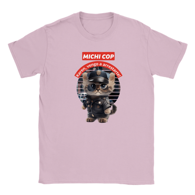 Camiseta júnior unisex "Michi cop" Gelato