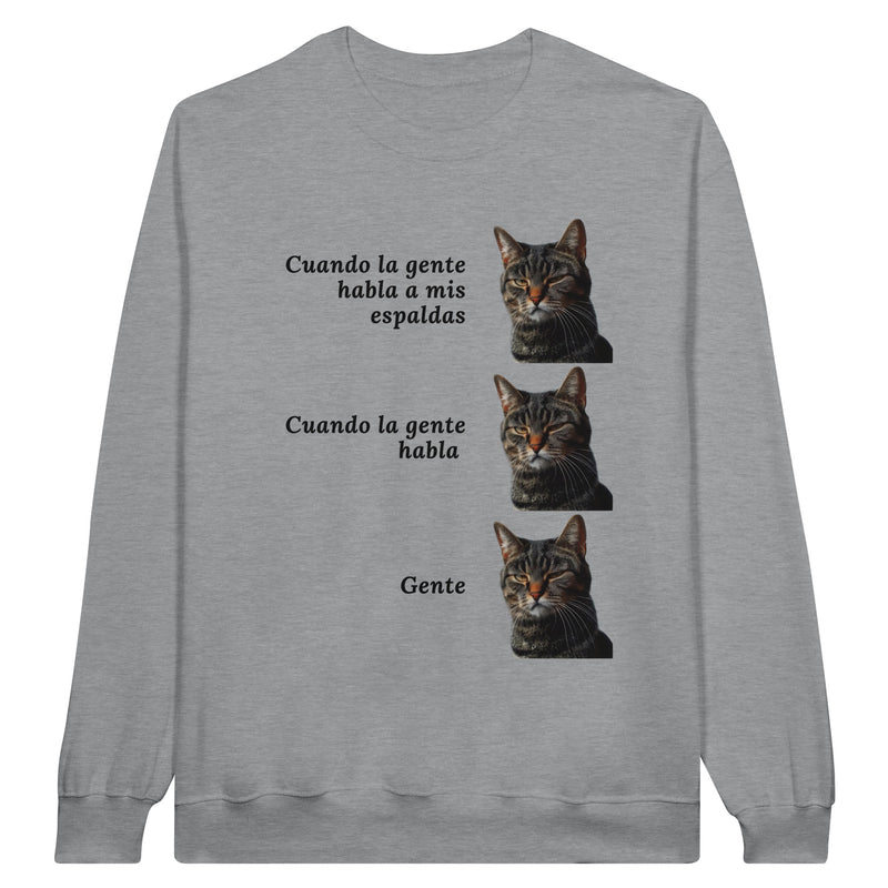 Sudadera Unisex Estampado de Gato "Gente" Michilandia | La tienda online de los fans de gatos