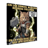 Lienzo de gato "El trueno que Maulla" Michilandia | La tienda online de los amantes de gatos