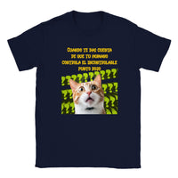 Camiseta júnior unisex estampado de gato "Revelación del Punto Rojo" Gelato