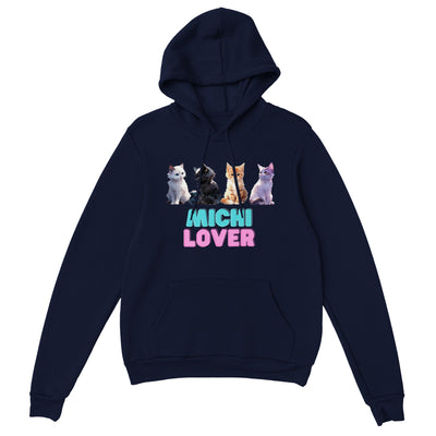 Sudadera con capucha unisex estampado de gato "Michi Lover" v4 Gelato