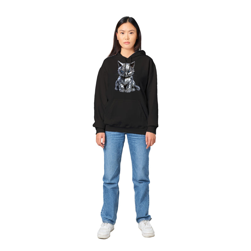 Sudadera con capucha unisex estampado de gato "Michi Colossus" Gelato