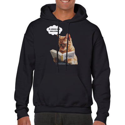 Sudadera con Capucha Unisex Estampado de Gato "Entrenando Humanos" Michilandia