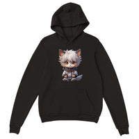 Sudadera con capucha unisex estampado de gato "KiruCat: El Neko Asesino" Michilandia | La tienda online de los amantes de gatos