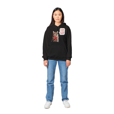 Sudadera con Capucha Unisex Estampado de Gato "Gelatina" Michilandia