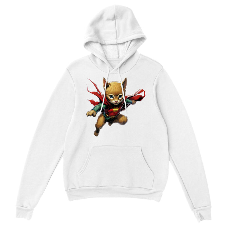 Sudadera con capucha unisex estampado de gato "Gotham Fluffy Guardian" Gelato