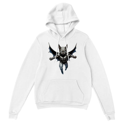 Sudadera con capucha unisex estampado de gato "Dark Hero" Gelato