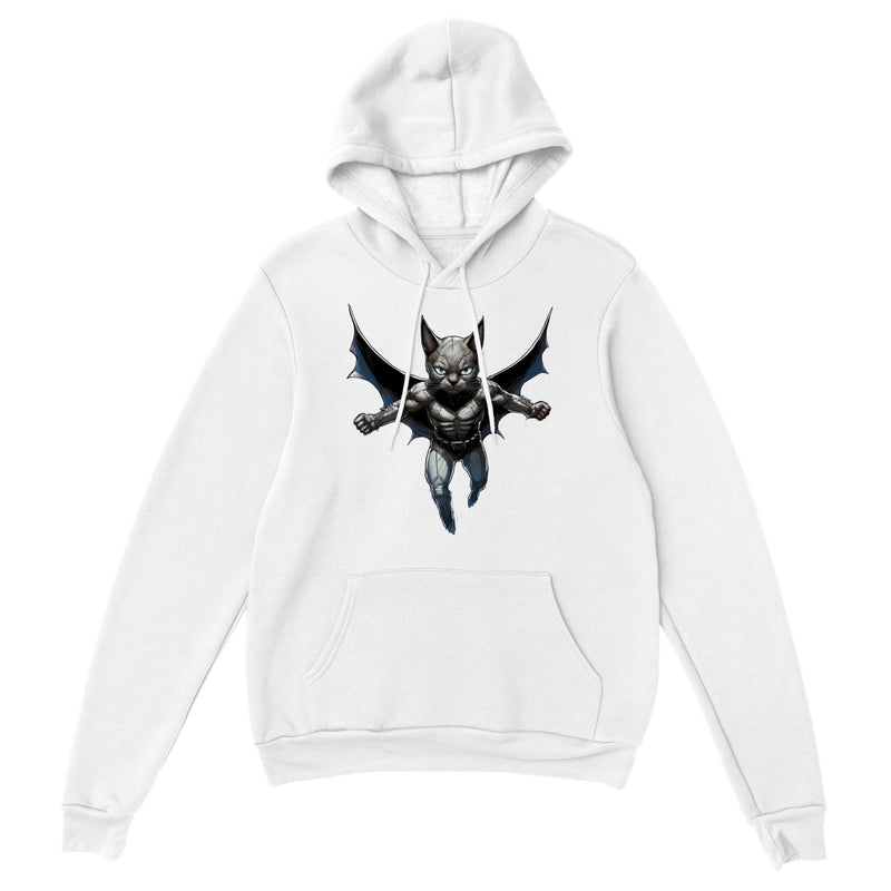 Sudadera con capucha unisex estampado de gato "Dark Hero" Gelato