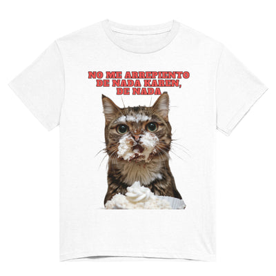 Camiseta Unisex Estampado de Gato "Dulce Travieso" Michilandia | La tienda online de los fans de gatos