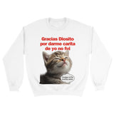 Sudadera Unisex Estampado de Gato "Mirada Culpable" Michilandia | La tienda online de los fans de gatos