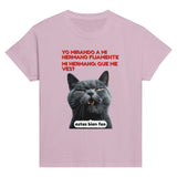 Camiseta Junior Unisex Estampado de Gato "Sarcasmo Felino" Michilandia | La tienda online de los fans de gatos