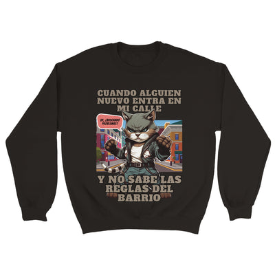 Sudadera Unisex Estampado de Gato 