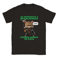 Camiseta unisex estampado de gato "Guardián del Sillón" Michilandia | La tienda online de los amantes de gatos