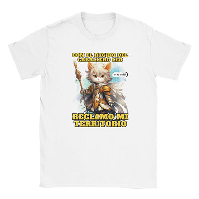 Camiseta júnior unisex estampado de gato 