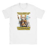 Camiseta júnior unisex estampado de gato "Caballero del Sofá" Michilandia | La tienda online de los amantes de gatos