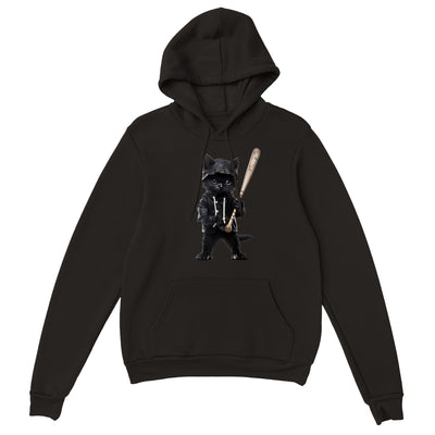 Sudadera con capucha unisex estampado de gato 