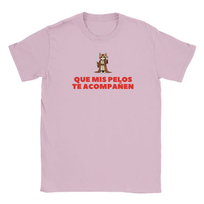 Camiseta Junior Unisex Estampado de Gato "Pelos Jedi" Michilandia | La tienda online de los fans de gatos