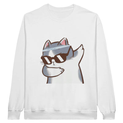 Sudadera Unisex Estampado de Gato "Miau Dabber" Michilandia | La tienda online de los fans de gatos