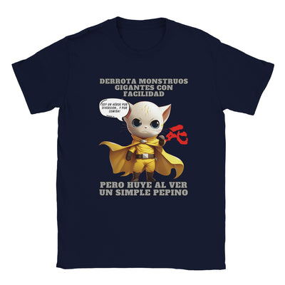 Camiseta unisex estampado de gato "One Punch Cat" Michilandia | La tienda online de los amantes de gatos