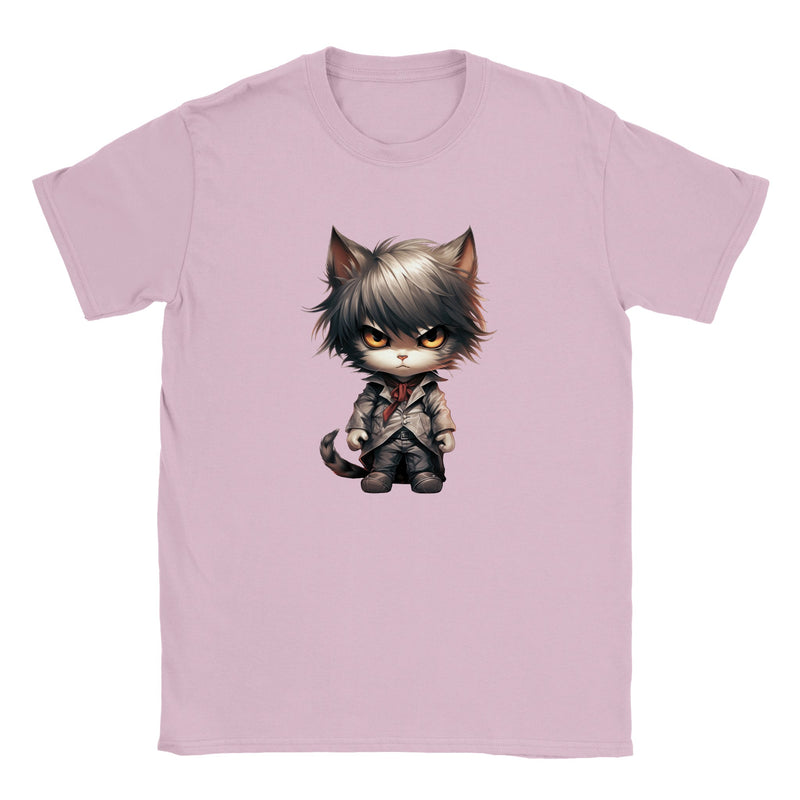 Camiseta júnior unisex estampado de gato "Light Catgami" Michilandia | La tienda online de los amantes de gatos