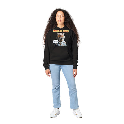 Sudadera con Capucha Unisex Estampado de Gato "Agradecido Miau" Michilandia