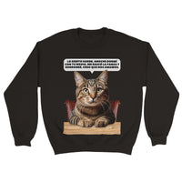 Sudadera Unisex Estampado de Gato 