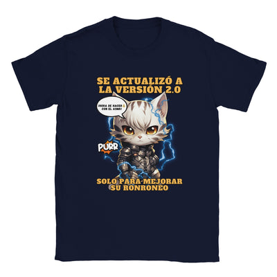 Camiseta unisex estampado de gato "Cyborg Kitty" Michilandia | La tienda online de los amantes de gatos