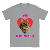 Imprime tu camiseta unisex "Yo amo a mi michi" v2 Gelato