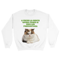 Sudadera Unisex Estampado de Gato "Opiniones No Solicitadas" Michilandia | La tienda online de los fans de gatos