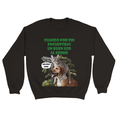 Sudadera unisex estampado de gato 