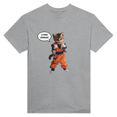 Camiseta Unisex Estampado de Gato "Combate de Miaus" Michilandia