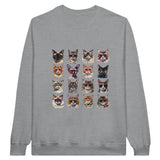 Sudadera Unisex Estampado de Gato "Cool Cats" Michilandia | La tienda online de los fans de gatos