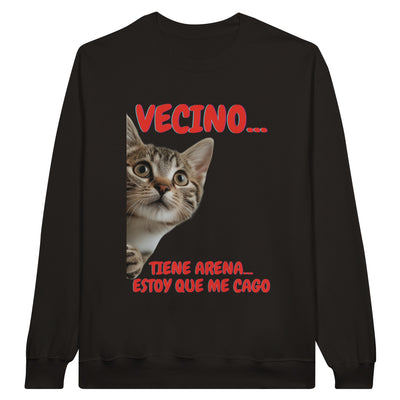 Sudadera Unisex Estampado de Gato 