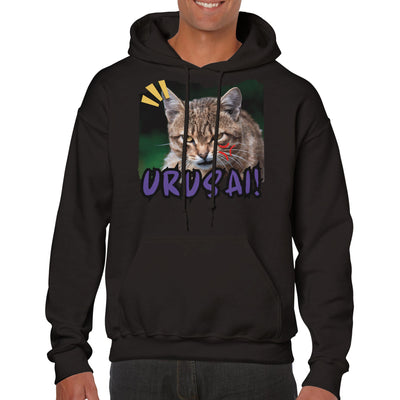 Sudadera con Capucha Unisex Estampado de Gato 