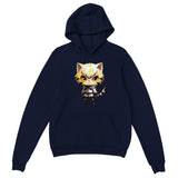 Sudadera con capucha unisex estampado de gato "Gatenos: El Cyborg Felino" Michilandia | La tienda online de los amantes de gatos