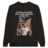 Sudadera Unisex Estampado de Gato "Chisme Gatuno" Michilandia | La tienda online de los fans de gatos