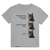 Camiseta Unisex Estampado de Gato "Gente" Michilandia | La tienda online de los fans de gatos