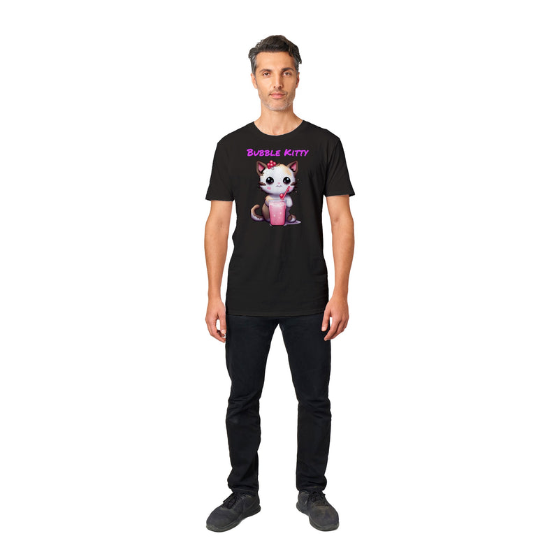 Camiseta unisex estampado de gato "Bubble Kitty" Gelato