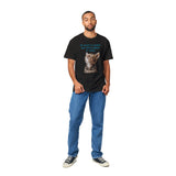 Camiseta Unisex Estampado de Gato "Silencio Melódico" Michilandia | La tienda online de los fans de gatos