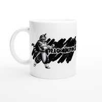 Taza Blanca con Impresión de Gato "DMZ" Michilandia | La tienda online de los fans de gatos